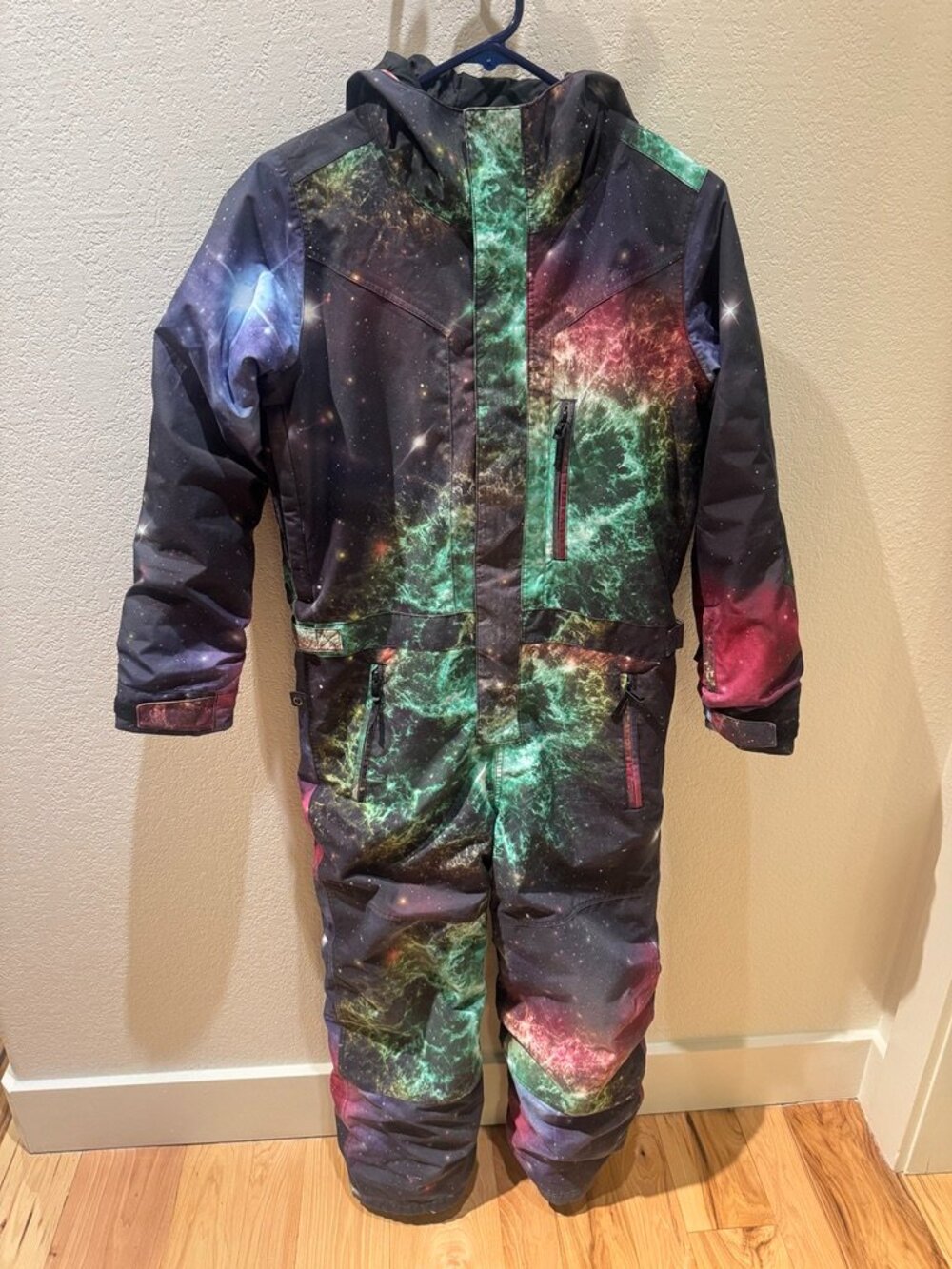 Burton Kids Galaxy Space Print One Piece Snowsuit Sz 10 (M)